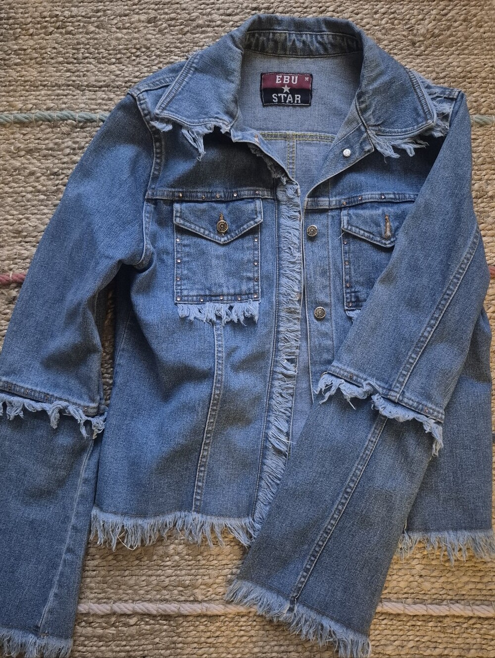 Frayed Edge Blue Denim Jacket